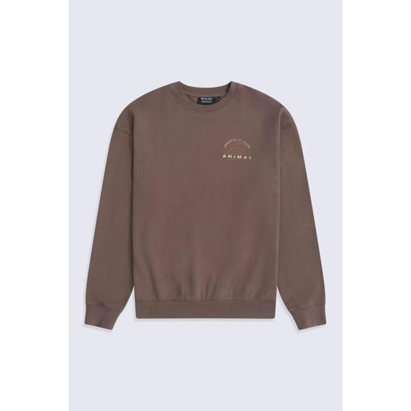 Animal Mens Jonah Organic Sweatshirt - Brown - 