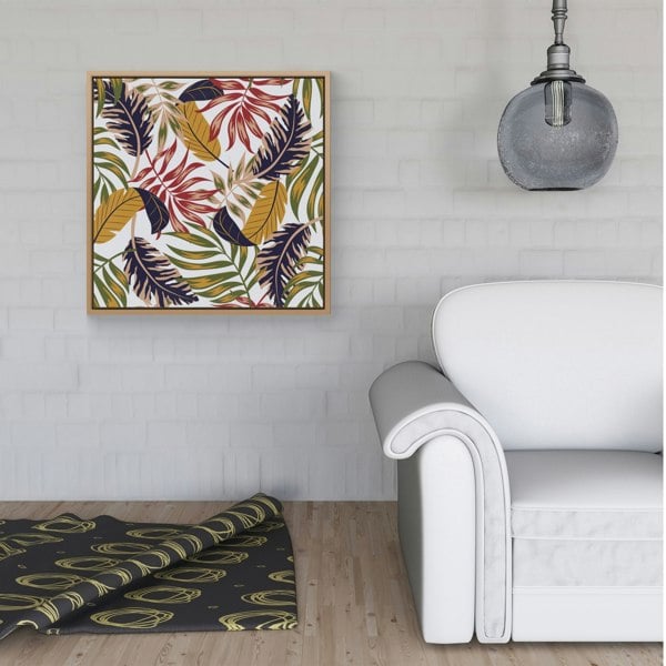 Warren Reed Hawaiian Style Jungle Leaves Framed Canvas