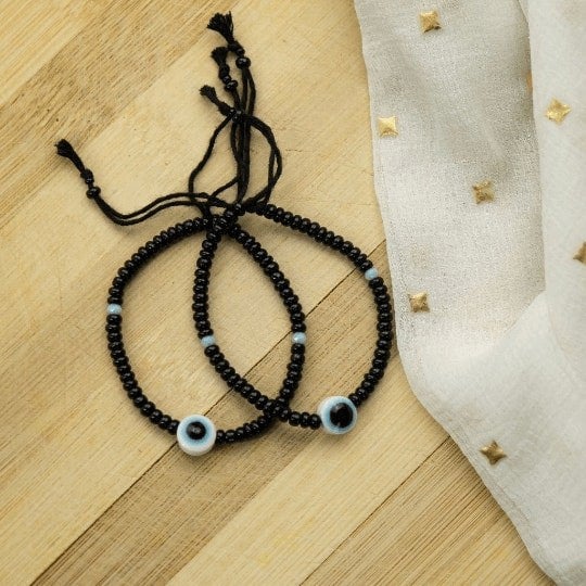 White Evil Eye Bracelet