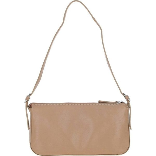 'Tesoro Pelle' Plain Shoulder Bag: LB-6278