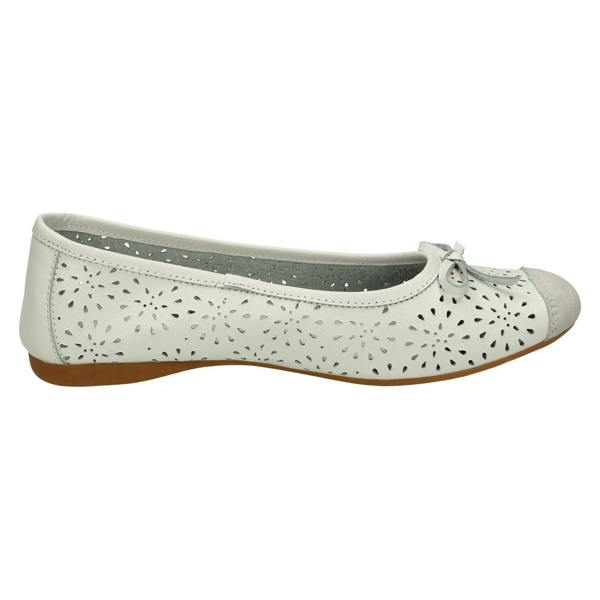 Spot On Ladies Spot On Detailed Ballerina Flats F8006