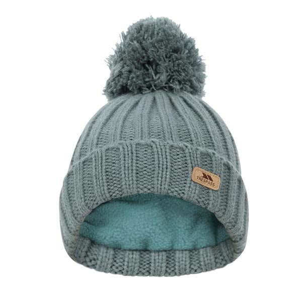 Trespass Childrens/Kids Thorns Bobble Hat - Spruce Green - 
