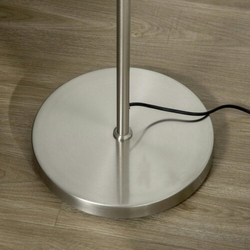 Wyld Haus Moretta Metal Silver 3 Light Tree Floor Lamp With Globe Shades And Steel Base