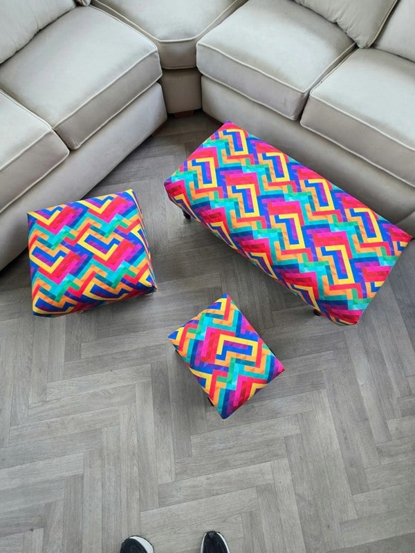 Small trem footrest pouffe - ISTOOLS