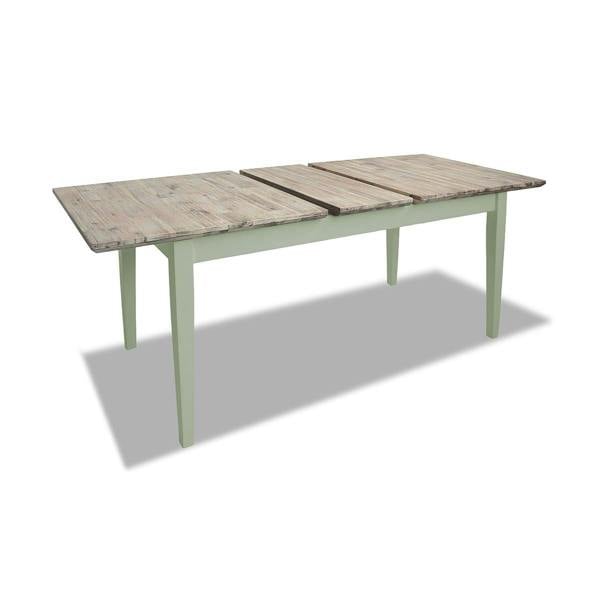 Statement Furniture Florence Rectangle Extending Kitchen Dining Table with Center Extension Leaves