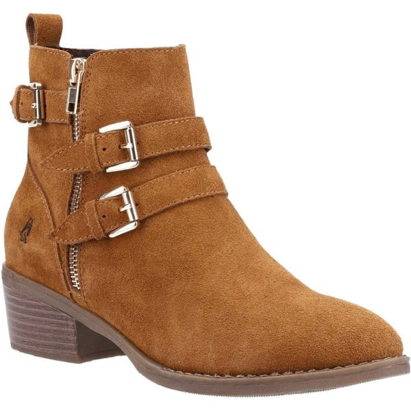 Hush Puppies Women's Jenna Leather Ankle Boots - Tan