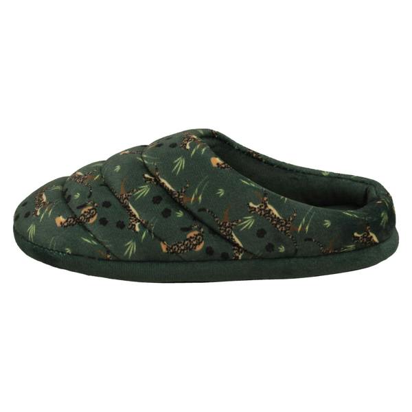 Clarks Childrens Clarks Print Detailed Mule Slippers Fluffy Slide