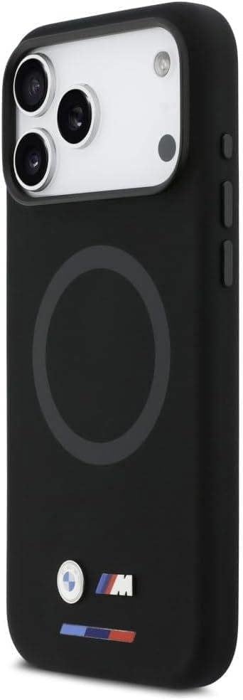 BMW M Series Silicone Logo Case with MagSafe for iPhone 17 Pro Max 6.9" Black - BMHMP17X25SITBOK