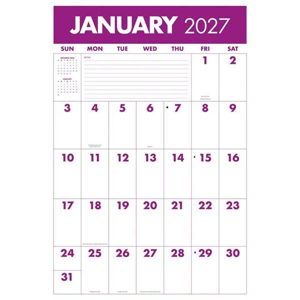 The Monster Grid Deluxe Calendar 2027, Deluxe Calendars, Month To View, Basics, Gift