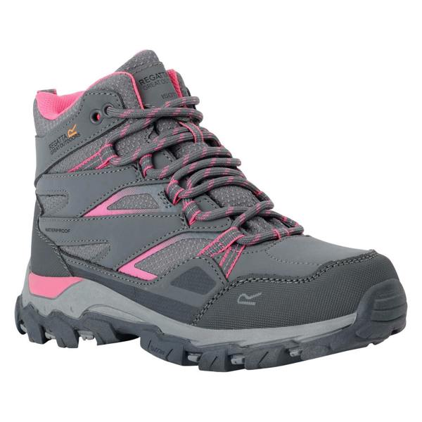 Regatta Childrens/Kids Holcombe III Walking Boots - Steel/Tulip - 