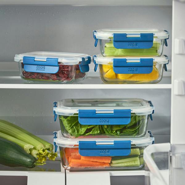 Cooks Professional Glass Storage Containers | Set of 10
