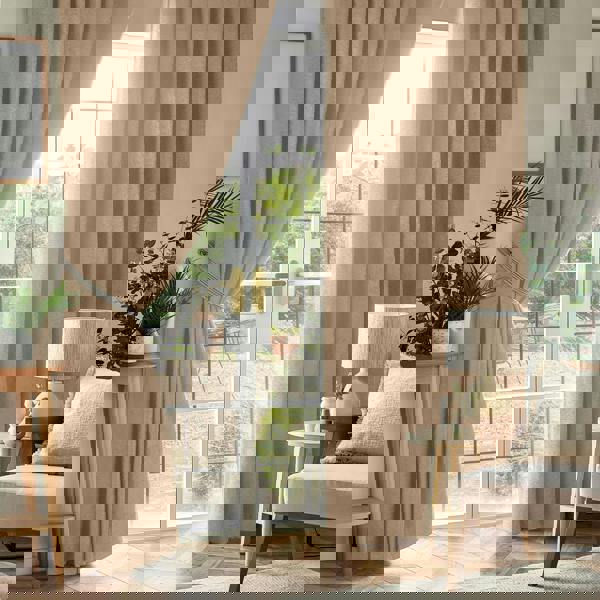 Luxury Living Chenille Blackout Pencil Pleat Top Curtains