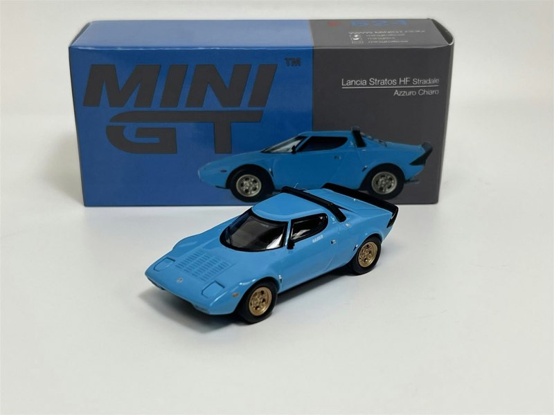 Mini GT Lancia Stratos HF Stradale Azzuro Chiaro LHD 1:64 Mini GT MGT00624L