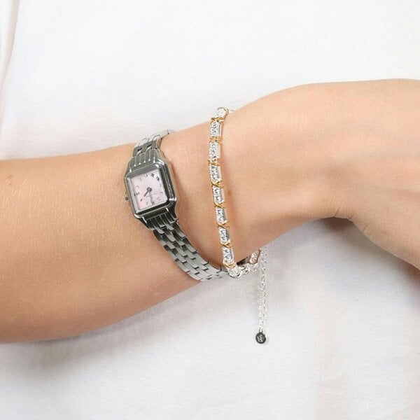 Say It With Luxe Kiss Bracelet - Silver & Gold