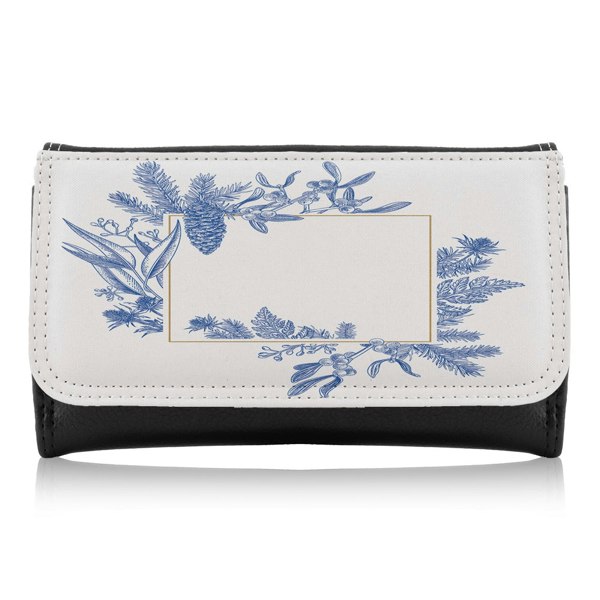 Benjamin Tate Design Christmas Holiday Frame With Pine Branches Maxi Purse
