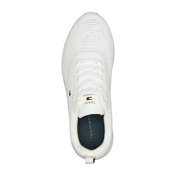 Tommy Hilfiger Mens Tevo Run Running Trainers - White - 