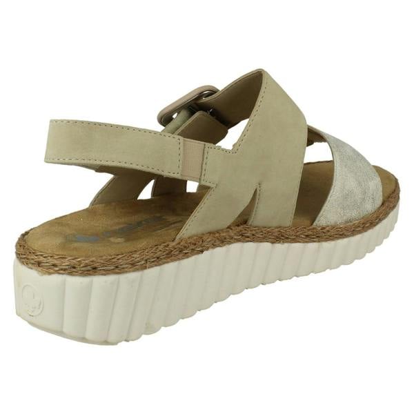 Rieker Ladies Rieker Extra Wide Fit Buckle Detailed Summer Sandals 69260