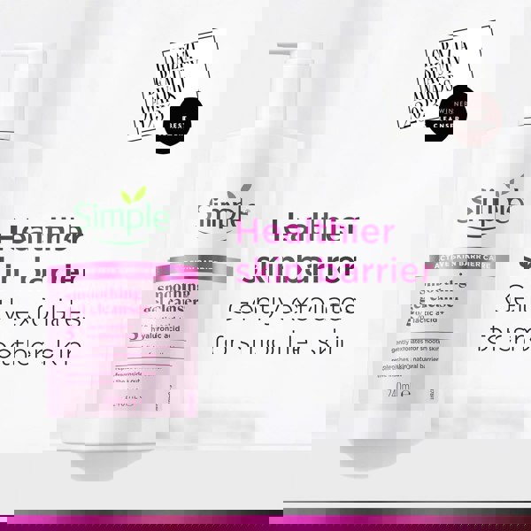 Simple Smooth+ Gel Facial Cleanser Softening Daily Face Wash, 240ml