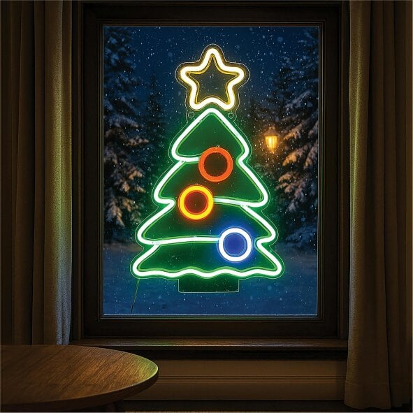 Scotts of Stow Xmas Haus LED Neon Festive Lights