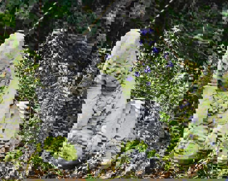 Stone Cast Drummer Monk Garden Ornament