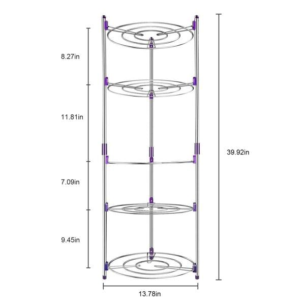 HYGRAD BUILT TO SURVIVE 5 Tier Kitchen Pots & Pans Storage Rack Large Pots & Pans Corner Rack Holder