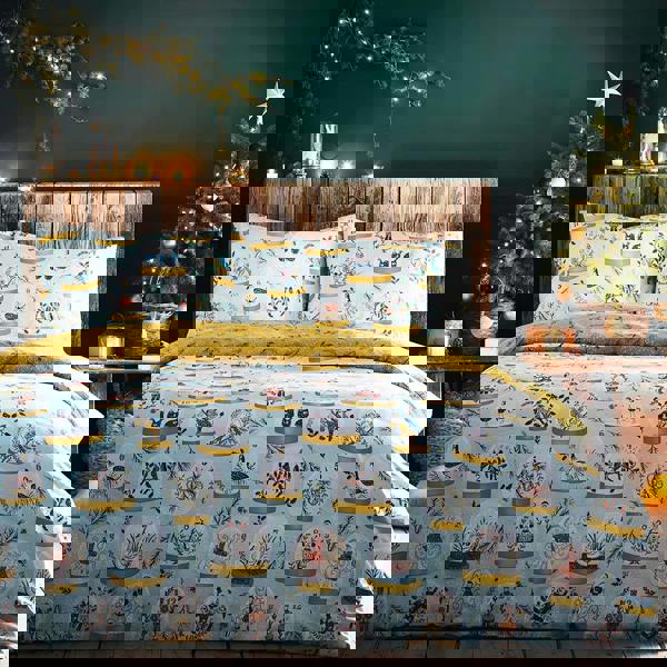 Furn Twelve Days of Christmas Duvet Cover Set - Blue - 