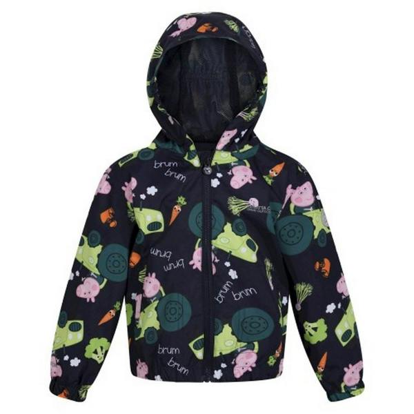 Regatta Childrens/Kids Peppa Pig Tractor Waterproof Jacket - Navy - 