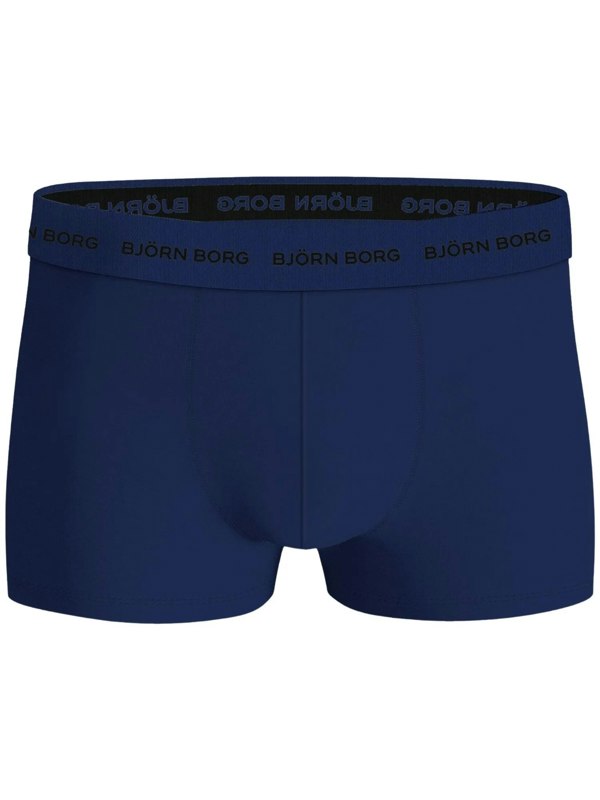 Bjorn Borg 3-Pack Fern Leaf Print Boxer Trunks, Blue/Navy
