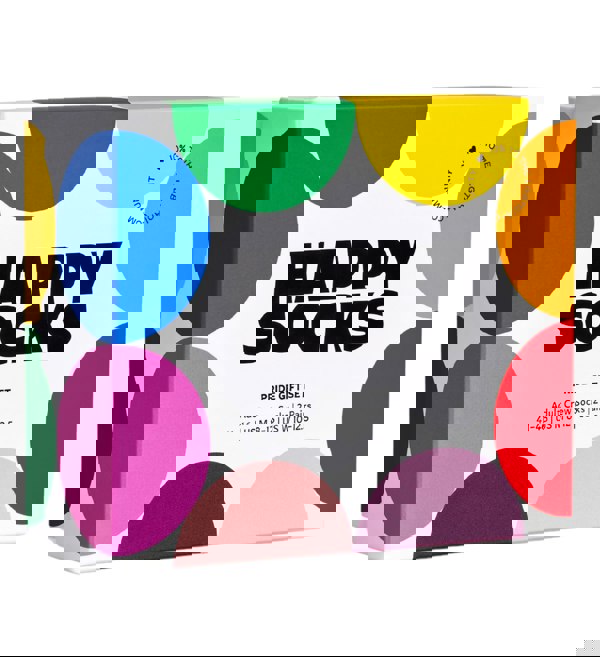 Happy SocksSocks 2 - pack2 - Pack Pride Socks Gift Box, WhiteBoxers - and - Briefs.net