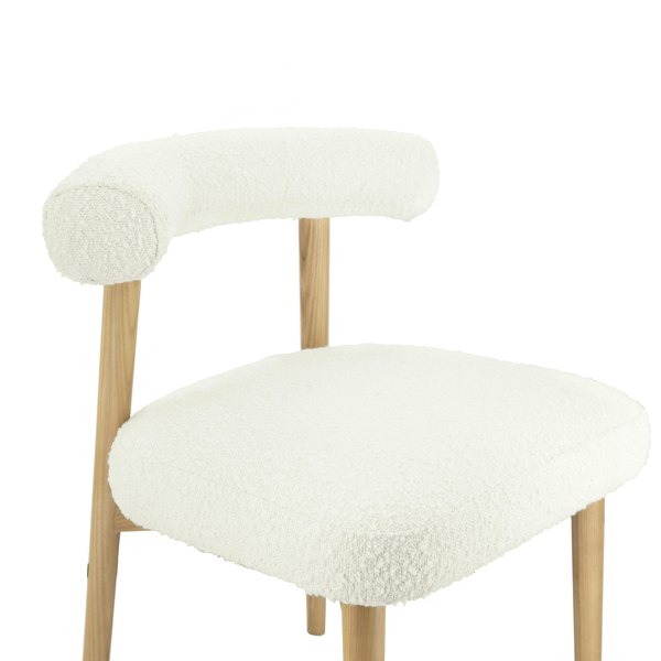 Furniture Edit Spara Cream Boucle Side Chair