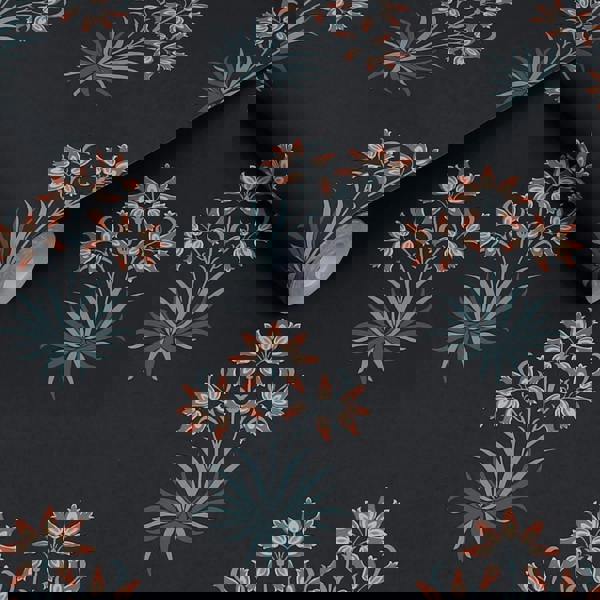 William Morris At Home Hyacinth Flower Wallpaper | Midnight