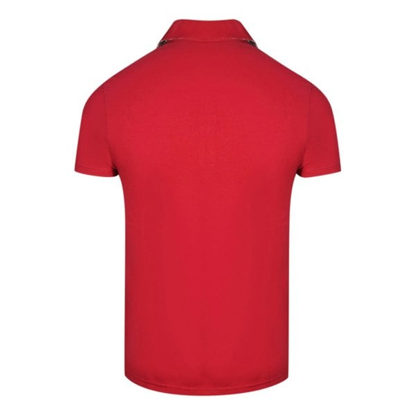 Aquascutum Check A Logo Polo Shirt - Red