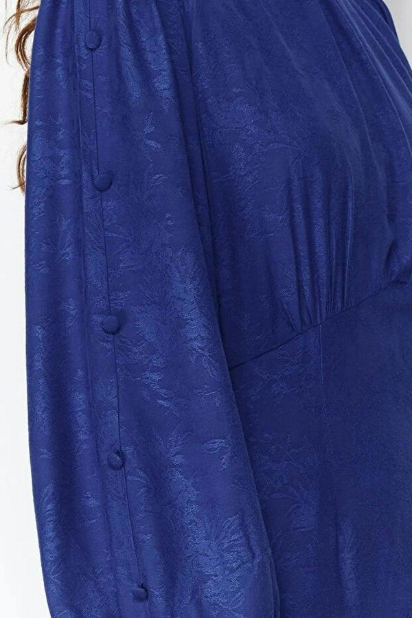 WOVCOR Jacquard Floral Woven Dress