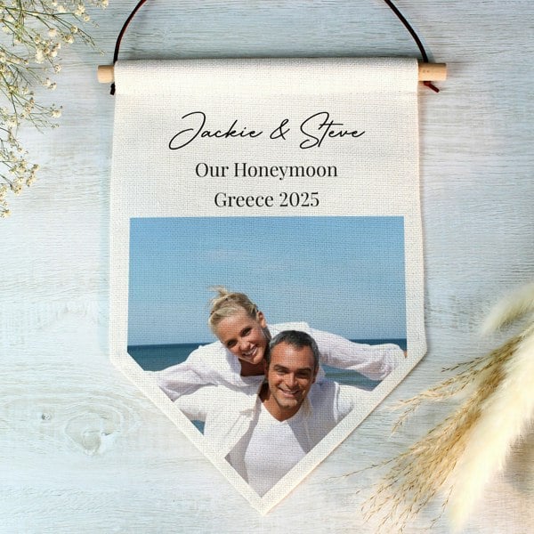 Personalised Memento Company Personalised Photo Upload Banner Wall Art