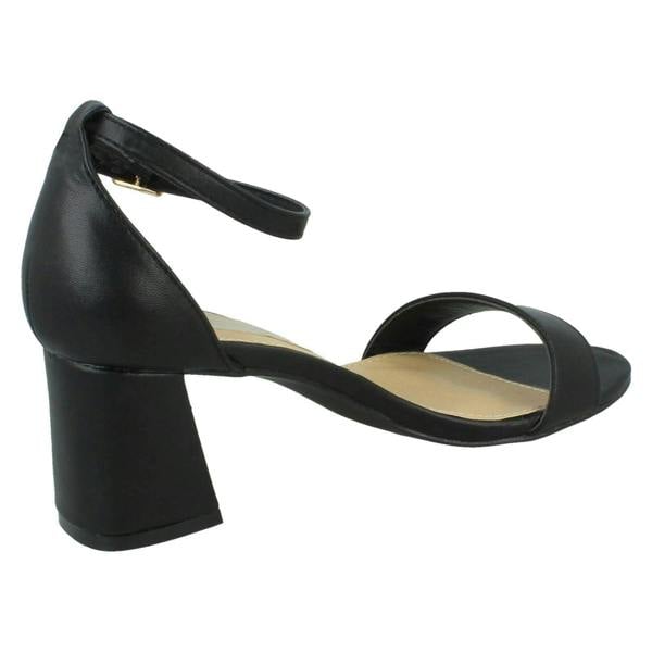 Spot On Ladies Spot On Mid Block Heel Sandals F12012