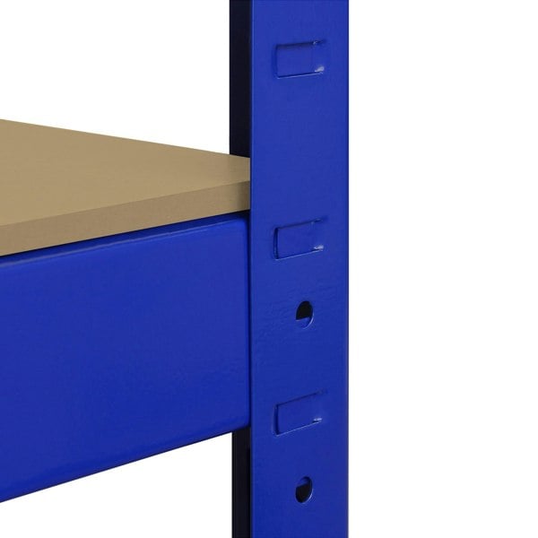 Monster Racking T-Rax Corner Shelving Unit & 2 x 90cm Garage Storage Bays - Blue