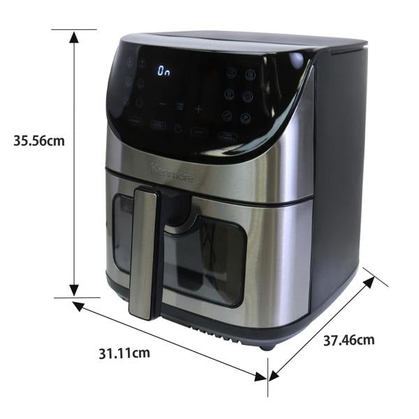 Kenmore 7.8L Air Fryer Family Size Digital Air Fryer with Touchscreen, 12 Presets & Timer