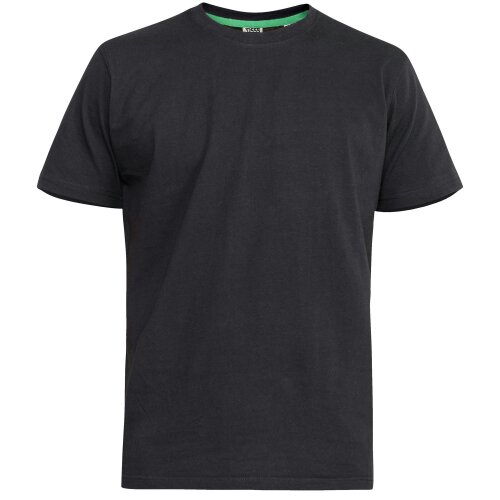 Duke Mens D555 Fenton Kingsize T-Shirt (Pack Of 2) - Black/White