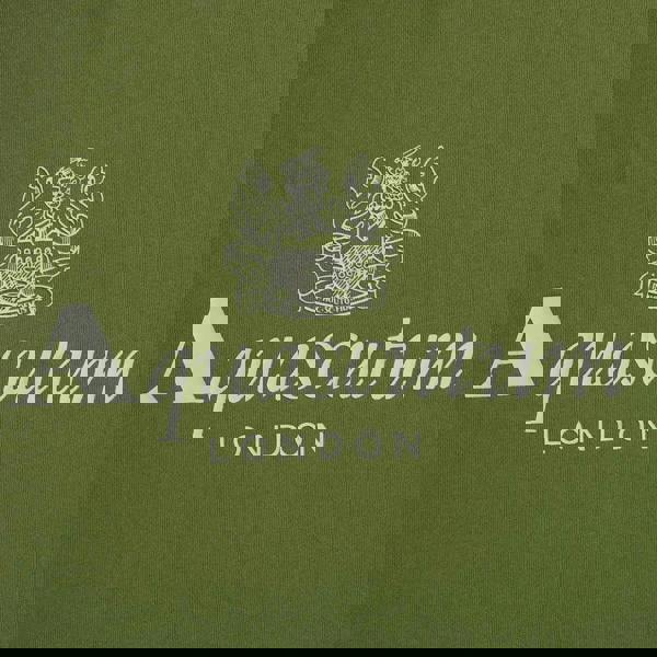 Aquascutum Active Active Big Logo Crew Neck Fleece Army Green M