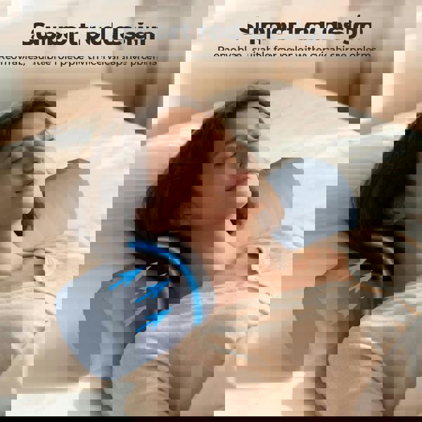 Lavio Ergonomic Memory Foam Neck Pillow Support Bar for Cervical Pain Relief