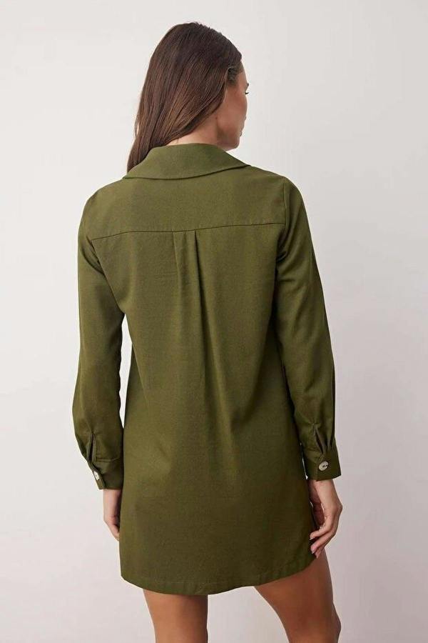 WOVCOR Eyelet Detail Mini Woven Dress