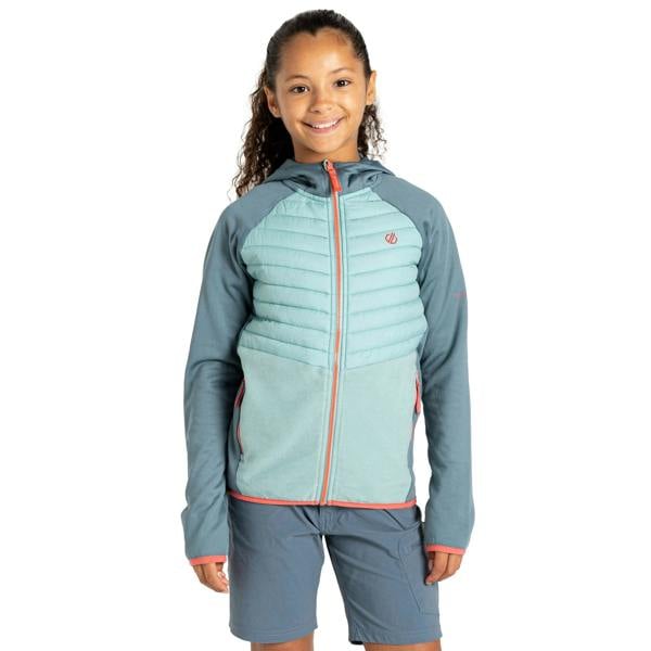 Dare 2B Childrens/Kids Switch Out Padded Jacket - Element Grey/Aquifer - 