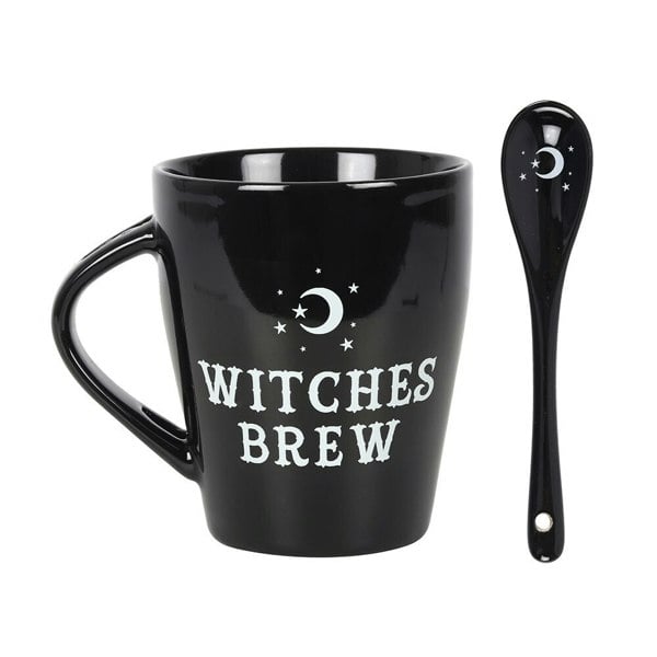 Something Different Witches Brew Mug Set - Black/White