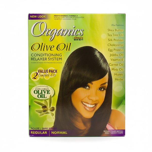 Africa's Best Organics Olive Oil Relaxer Value Kit Regular