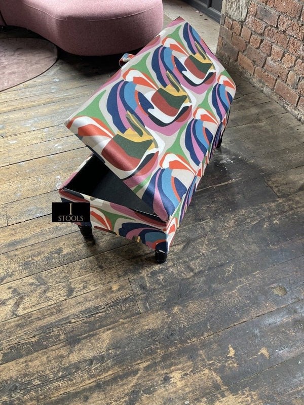 PREMIUM Multi Colour Ottoman Storage Bench coffee table - ISTOOLS