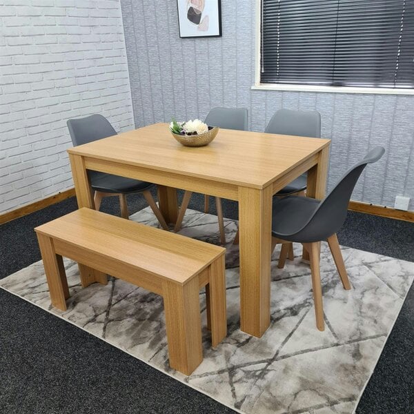 Kosy Koala Dining Table Set with 4 Chairs Dining Room and Kitchen table set of 4, and Benches