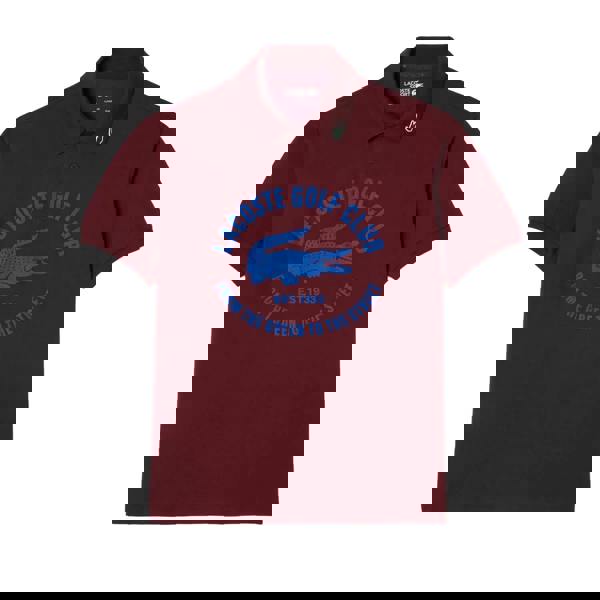 Lacoste Mens Cotton Classic Golf Polo Shirt - Red - 