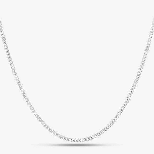 T. H. Baker Silver 20inch Curb Chain N222