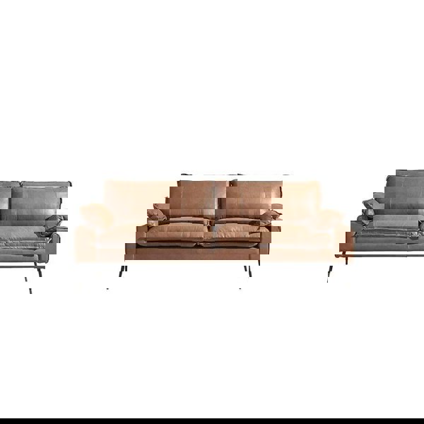 Caudill Thress Seater Sofa, Cowhide Leather-Sofas-Weilai Concept-Weilai Concept