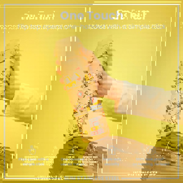 ION8 Leak Proof Slim Water Bottle, Stainless Steel, Diggers, 600ml (20oz)